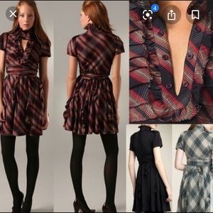 L.A.M.B. Rockabilly Plaid Mini Dress